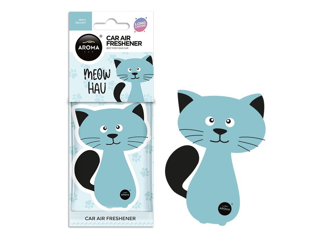 AMBIENTADOR AUTO AROMA CAR MEOW & HAU SPICY DEL 30D