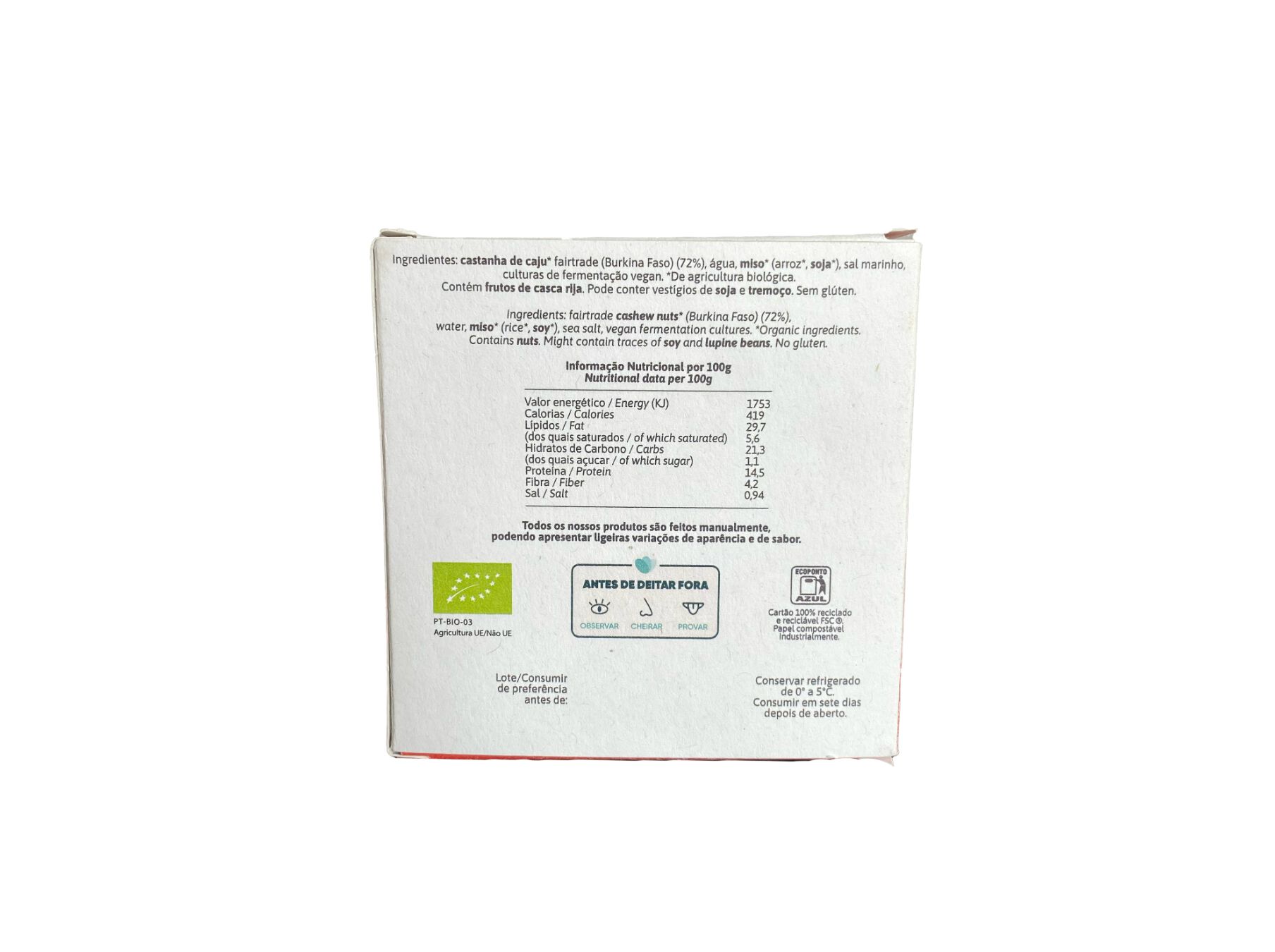 ALTERNATIVA VEGETAL AO QUEIJO MUKA VEDEN FUMADO DE CAJU 125G image number 1