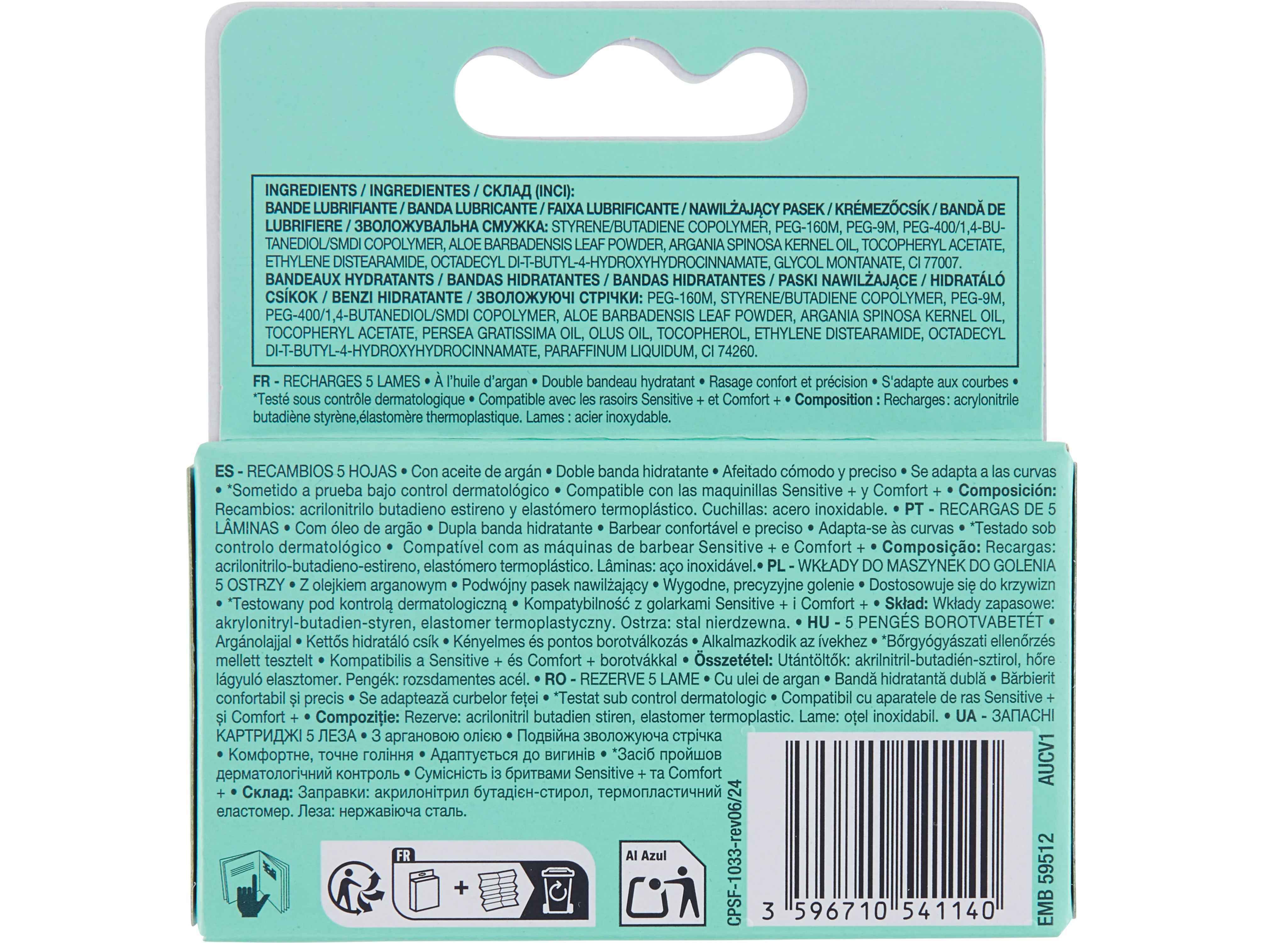 RECARGAS M&Aacute;QUINA COSMIA DEPILAT&Oacute;RIA CONFORT+ 5L&Acirc;M 3UN image number 1