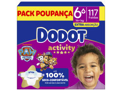 Fraldas Dodot Activity Extra Box T6 117 un