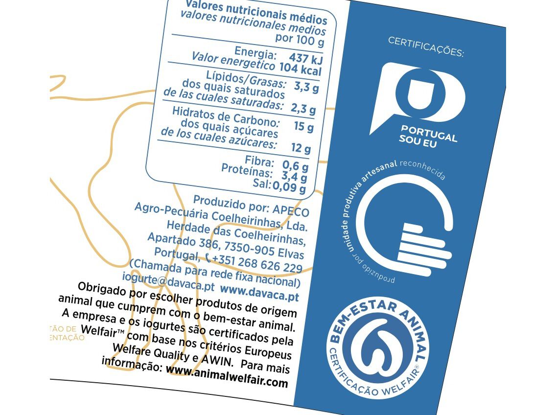 IOGURTE DAVACA AMEIXA D'ELVAS 400G image number 2