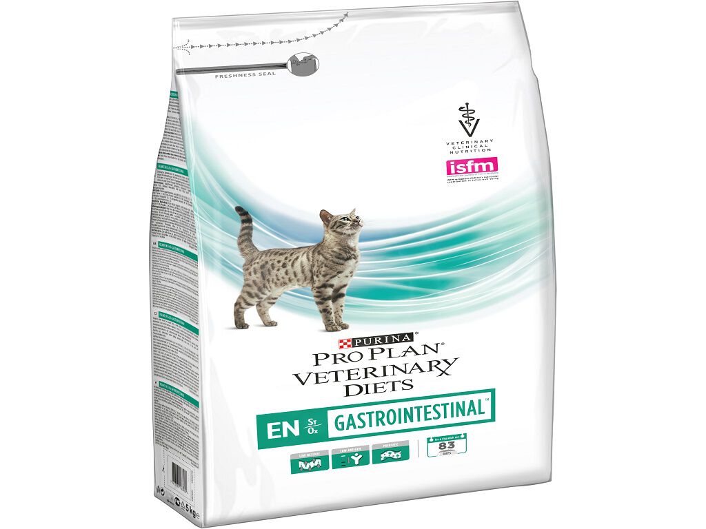 RA&Ccedil;&Atilde;O VETERIN&Aacute;RIA GATO PRO PLAN EN ST/OX GASTROINTESTINAL 5KG image number 0