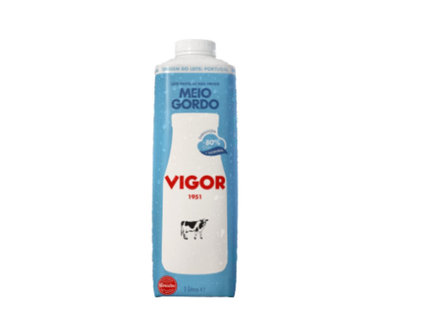 LEITE VIGOR PASTEURIZADO ESPECIAL MEIO GORDO 1L image number 1