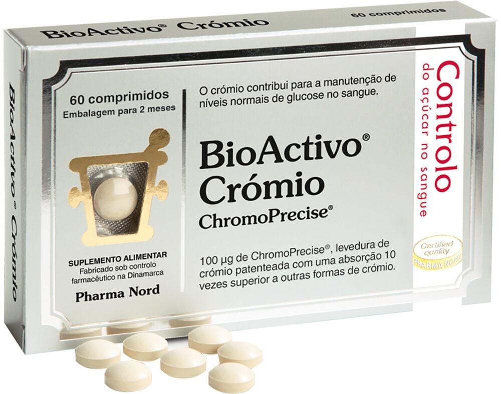 SUPLEMENTO BIOACTIVO CROMIO 60 COMPRIMIDOS