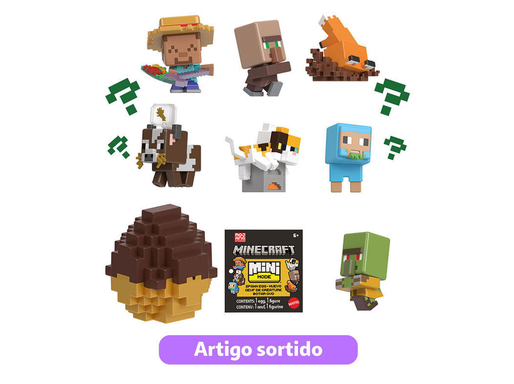 OVO SPAWN MINI MINECRAFT MODELOS SORTIDOS