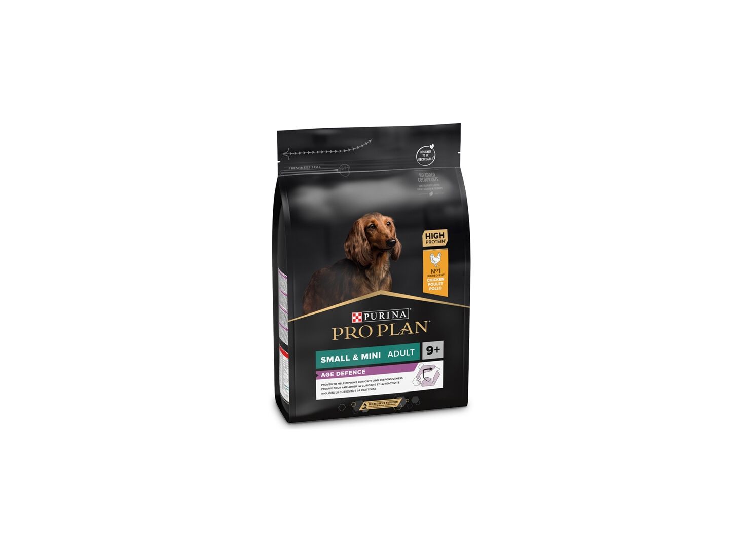 RA&Ccedil;&Atilde;O C&Atilde;O PRO PLAN SMALL&MINI 9+ FRANGO 3KG