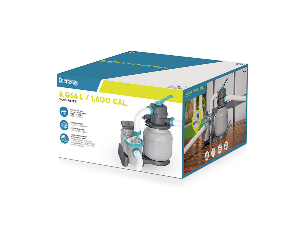BOMBA FILTRO AREIA BESTWAY 1600GAL