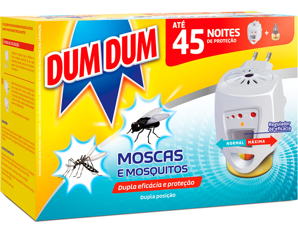 INSECTICIDA DUM DUM EL&Eacute;CTRICO DIFUSOR MAX MOSCAS E MOSQUITOS 23ML image number 0