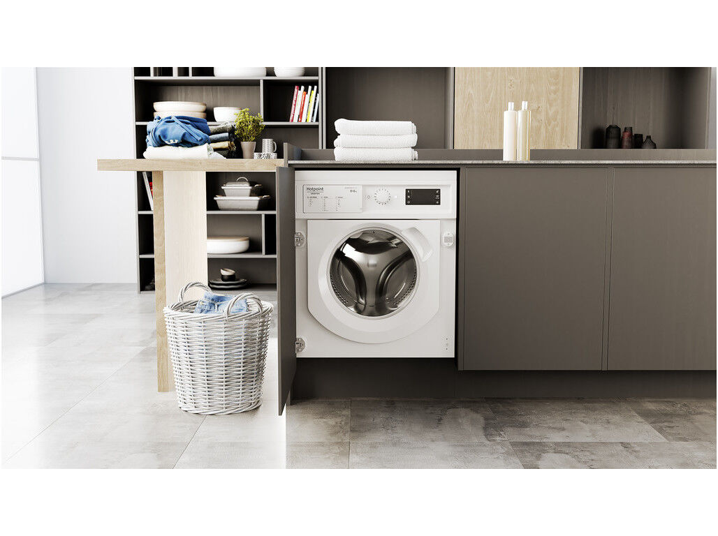 MAQUINA DE LAVAR E SECAR ROUPA HOTPOINT BI WDHG861485EU ENCASTRE B LAVA 8KG E SECA 6KG 1400RPM image number 4