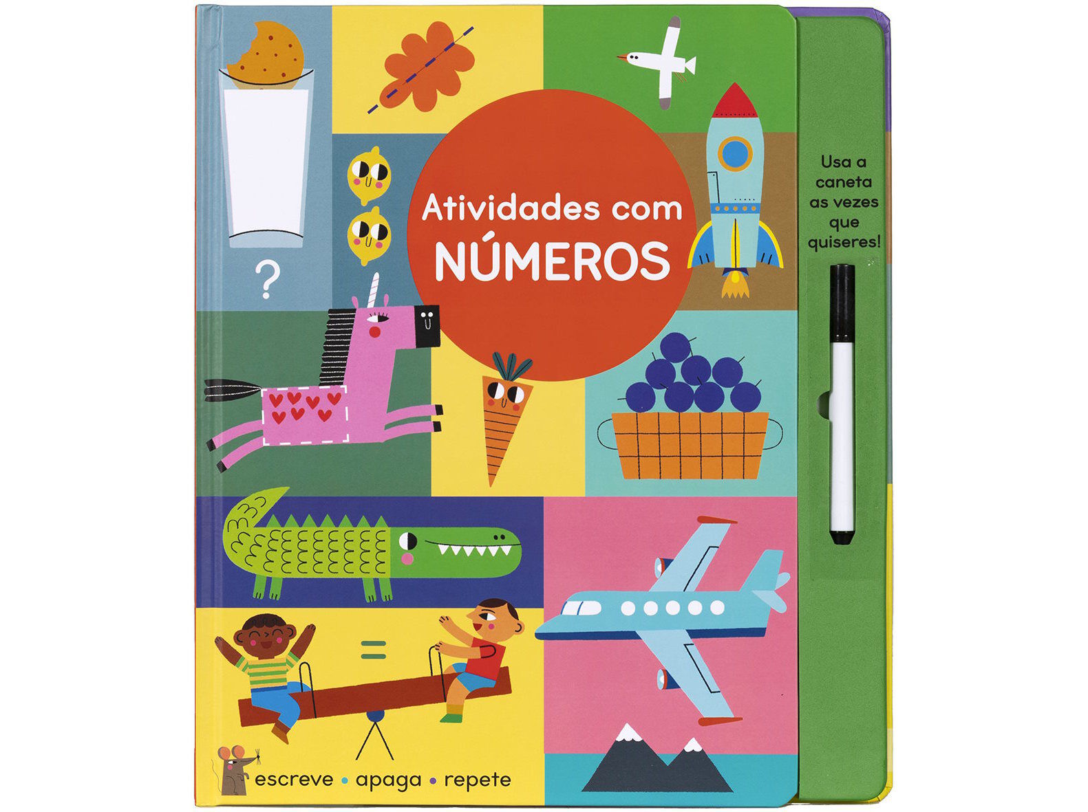 LIVRO ATIVIDADES COM N&Uacute;MEROS - ESCREVE APAGA REPETE image number 1