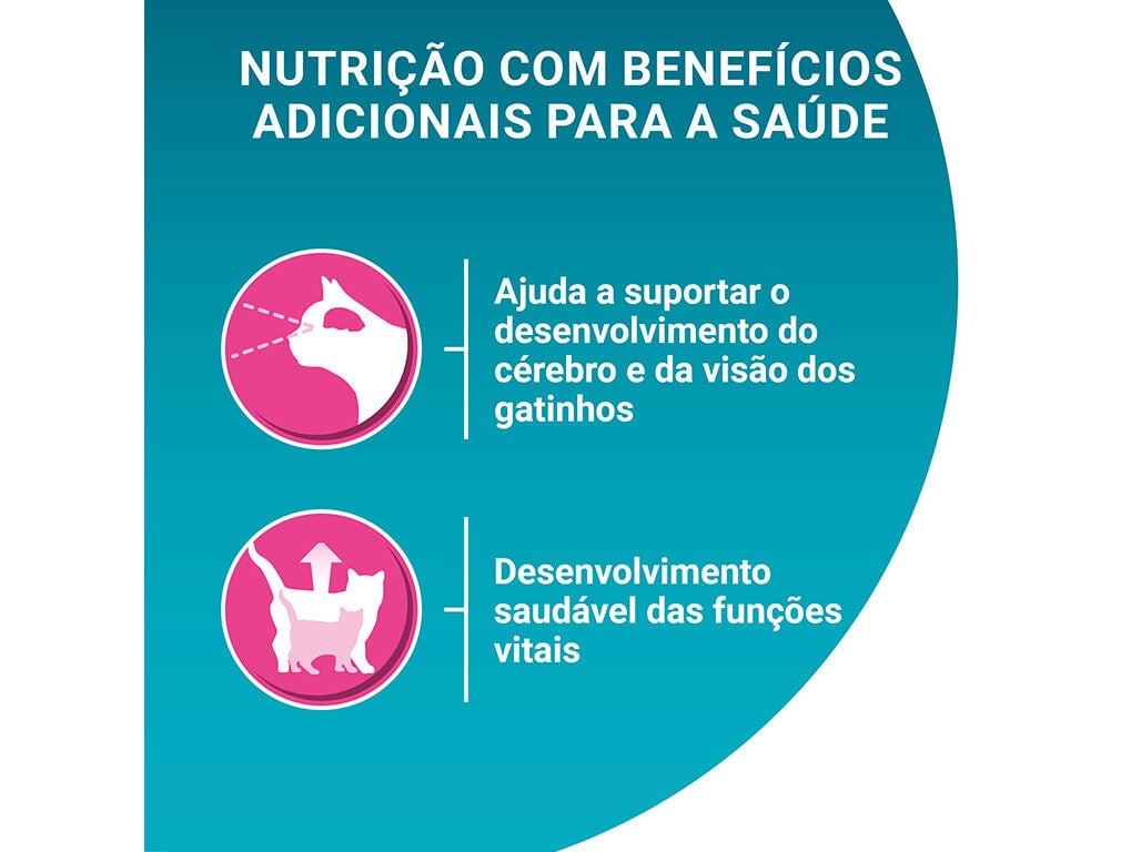 RA&Ccedil;&Atilde;O PARA GATO PURINA ONE J&Uacute;NIOR COM FRANGO E ARROZ 800G image number 3