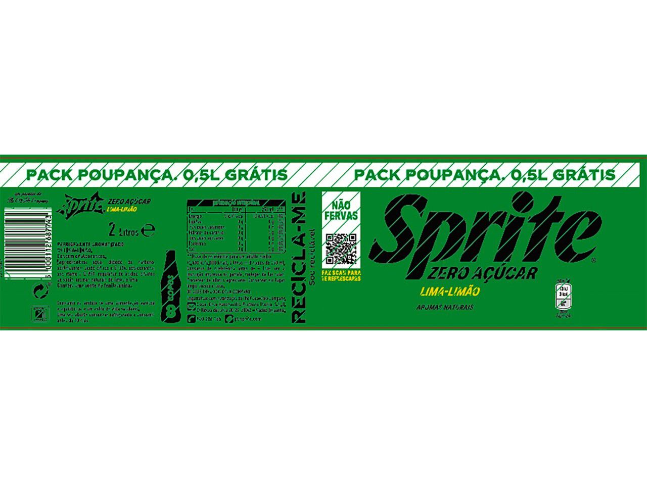 REFRIGERANTE C/ G&Aacute;S SPRITE ZERO 1.5L+0.5L GR&Aacute;TIS image number 2