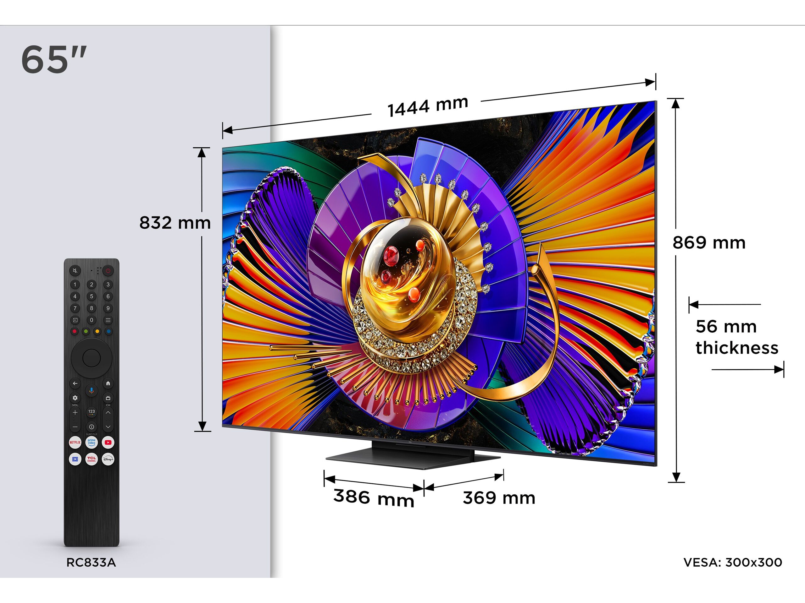TV MINILED TCL 65C7L SQD ( 65" 144HZ GOOGLE TV 165CM) image number 8