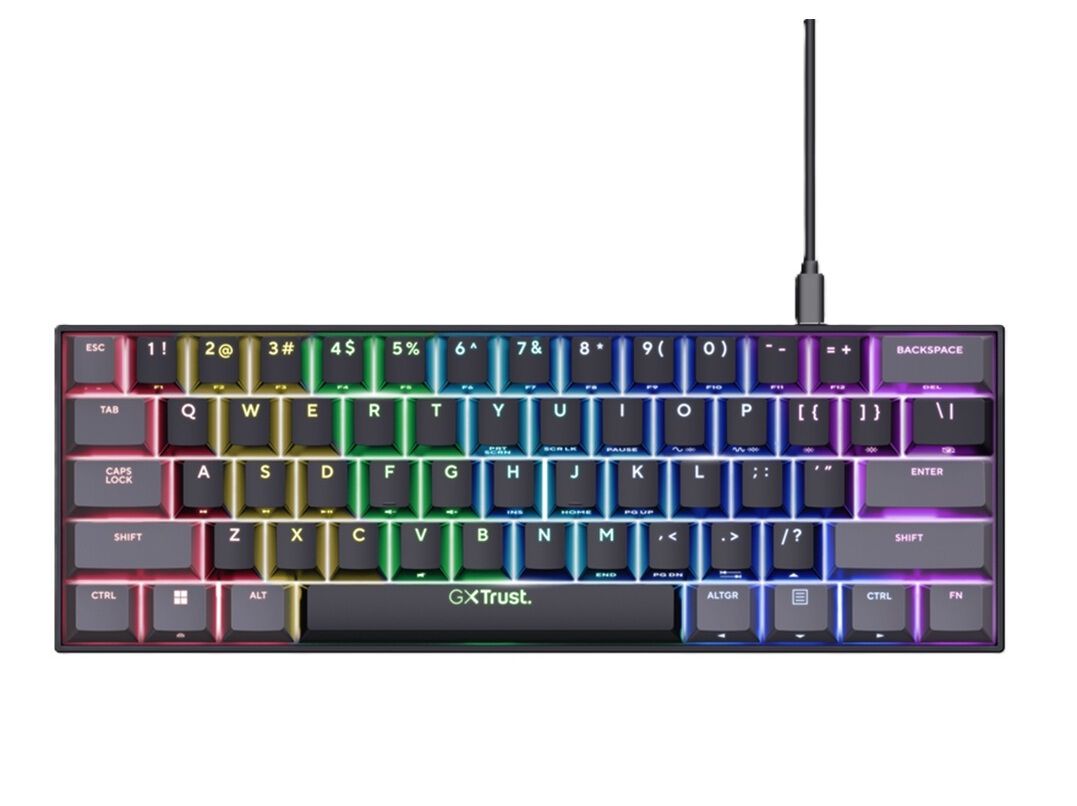 TECLADO GAMING TRUST 26351 GXT867 ACIRA 60 MINI image number 2