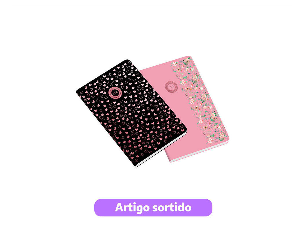 CADERNO AGRAFADO A4 AMBAR SUGAR & SPICE PAUTADO CAPA PP 48 FOLHAS 90G MODELOS SORTIDOS image number 0