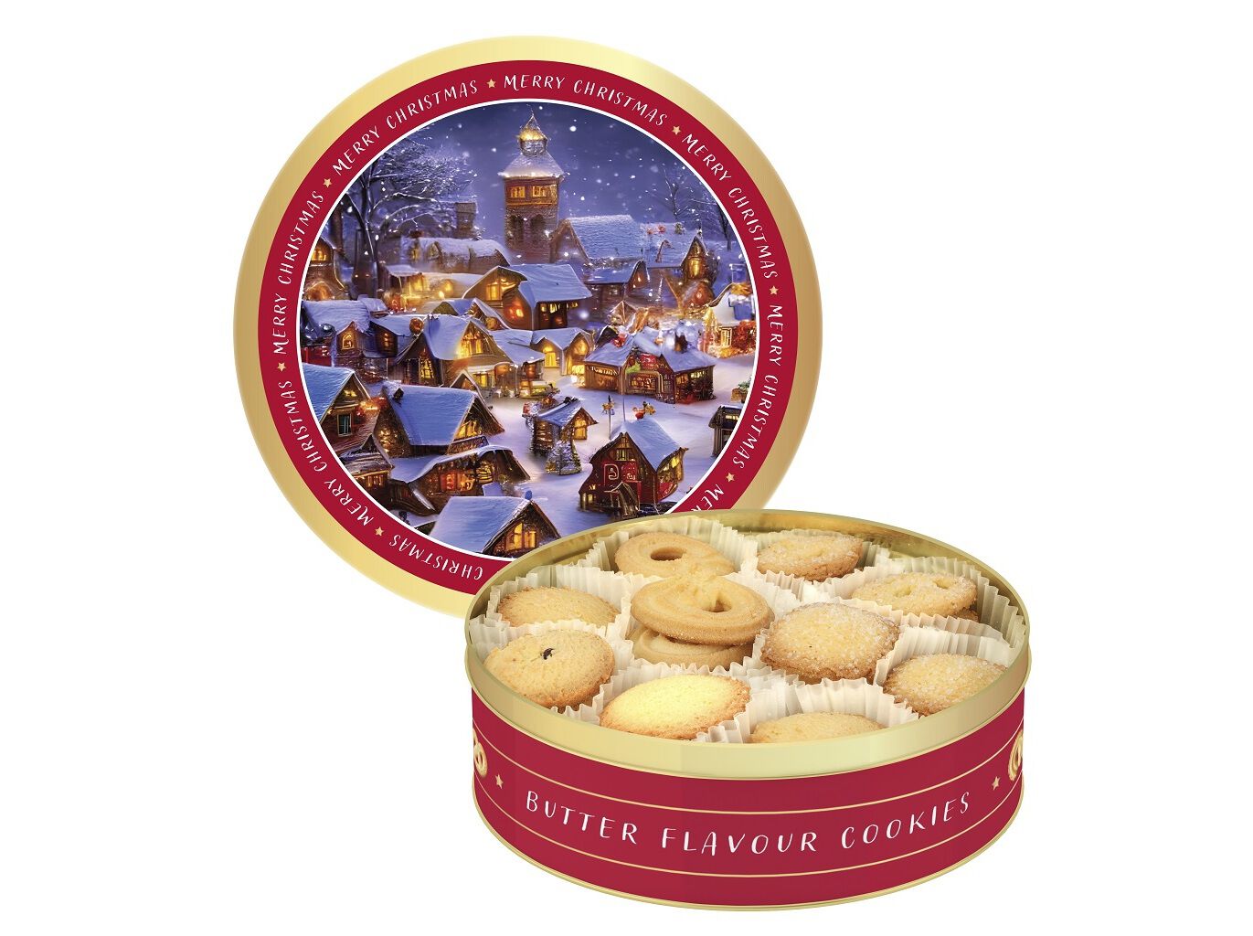 BOLACHAS DE MANTEIGA NATAL LATA 340 G image number 1