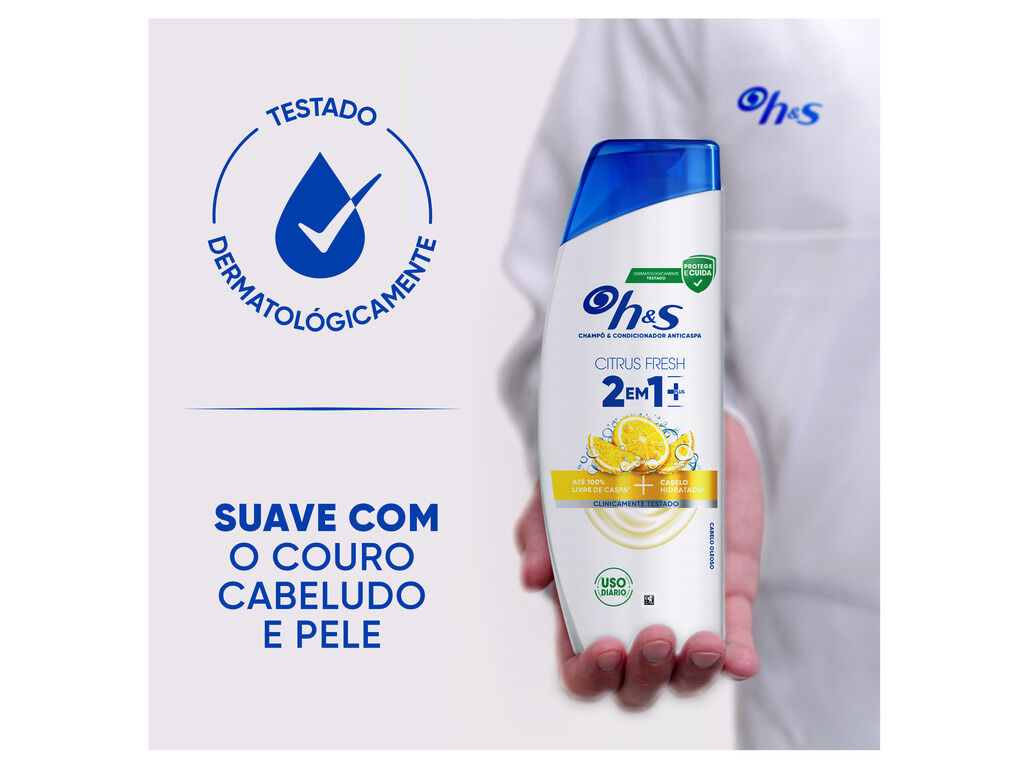 CHAMPO H&S CITRUS 2EM1 PLUS 300ML image number 6