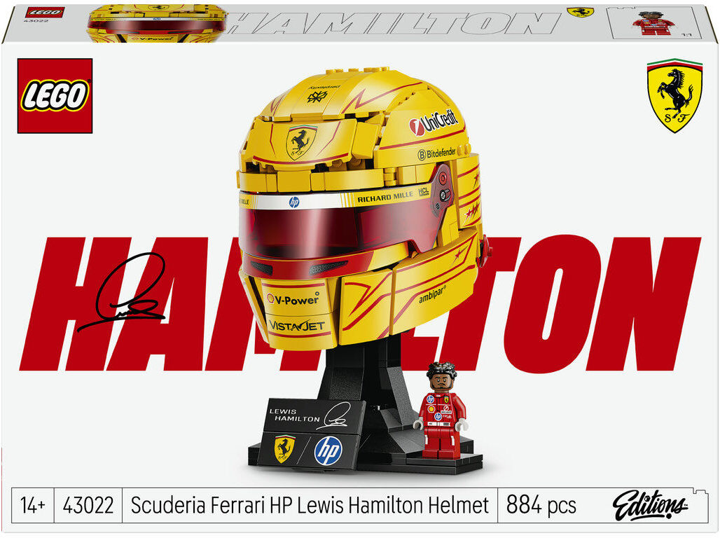 CAPACETE LEWIS HAMILTON LEGO EDITIONS FORMULA 1 43022