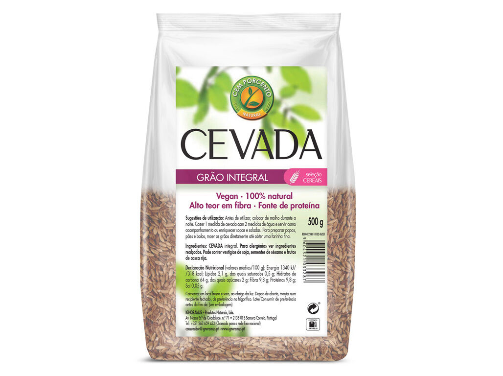 CEVADA CEM PORCENTO GR&Atilde;O 500G image number 0