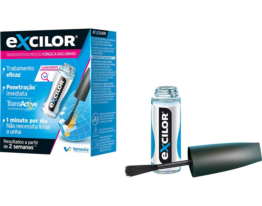 SOLU&Ccedil;&Atilde;O EXCILOR ANTI FUNGICA UNHAS 3.3ML