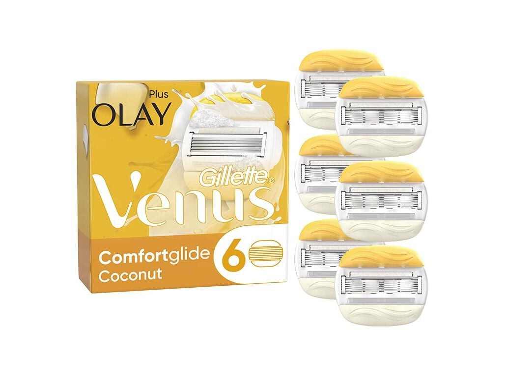 RECARGAS L&Acirc;MINAS GILLETTE VENUS COMFORTGLIDE COCONUT 6UN