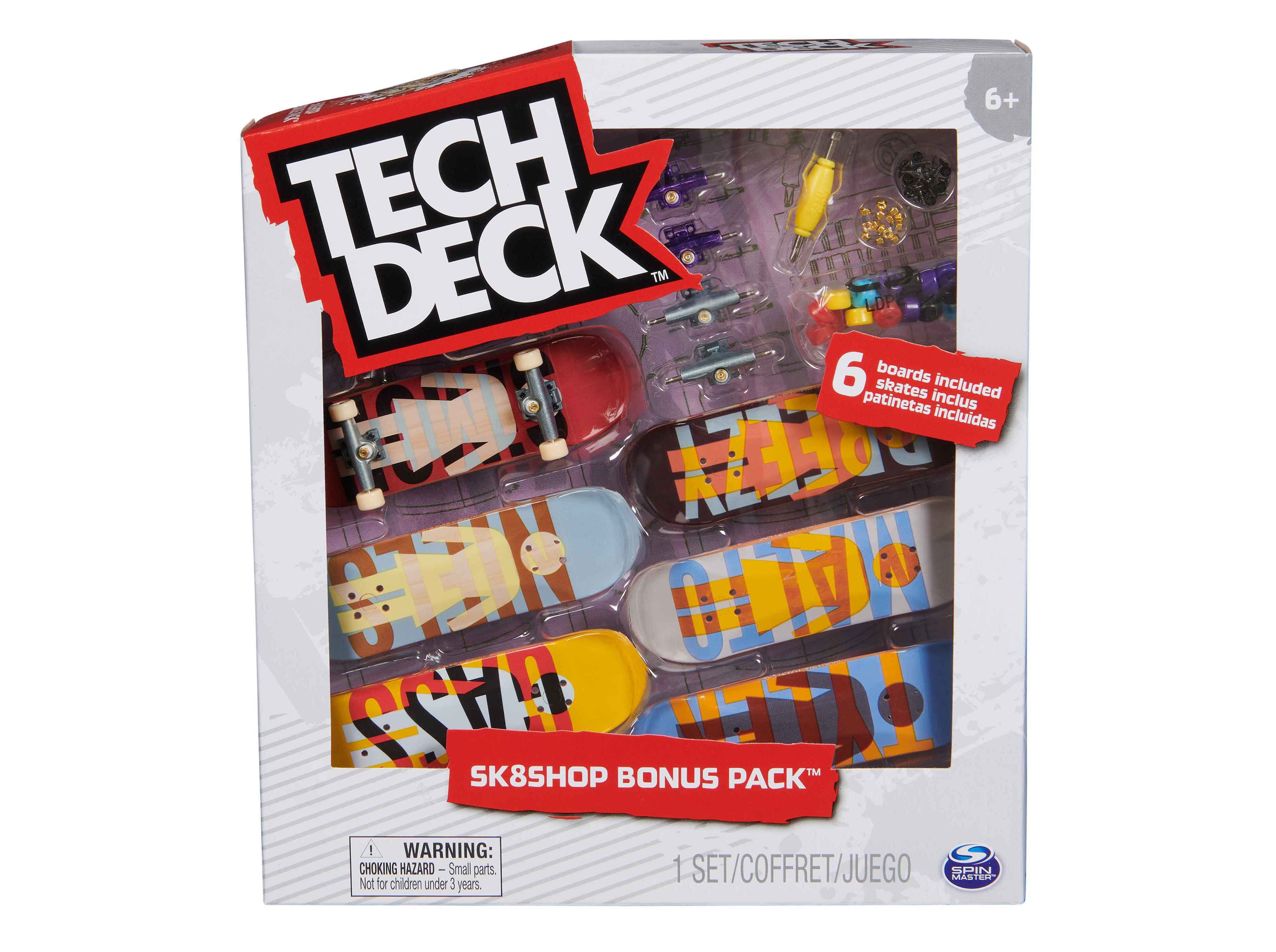CONJUNTO B&Oacute;NUS DE 6 SKATES TECH DECK MODELOS SORTIDOS image number 1