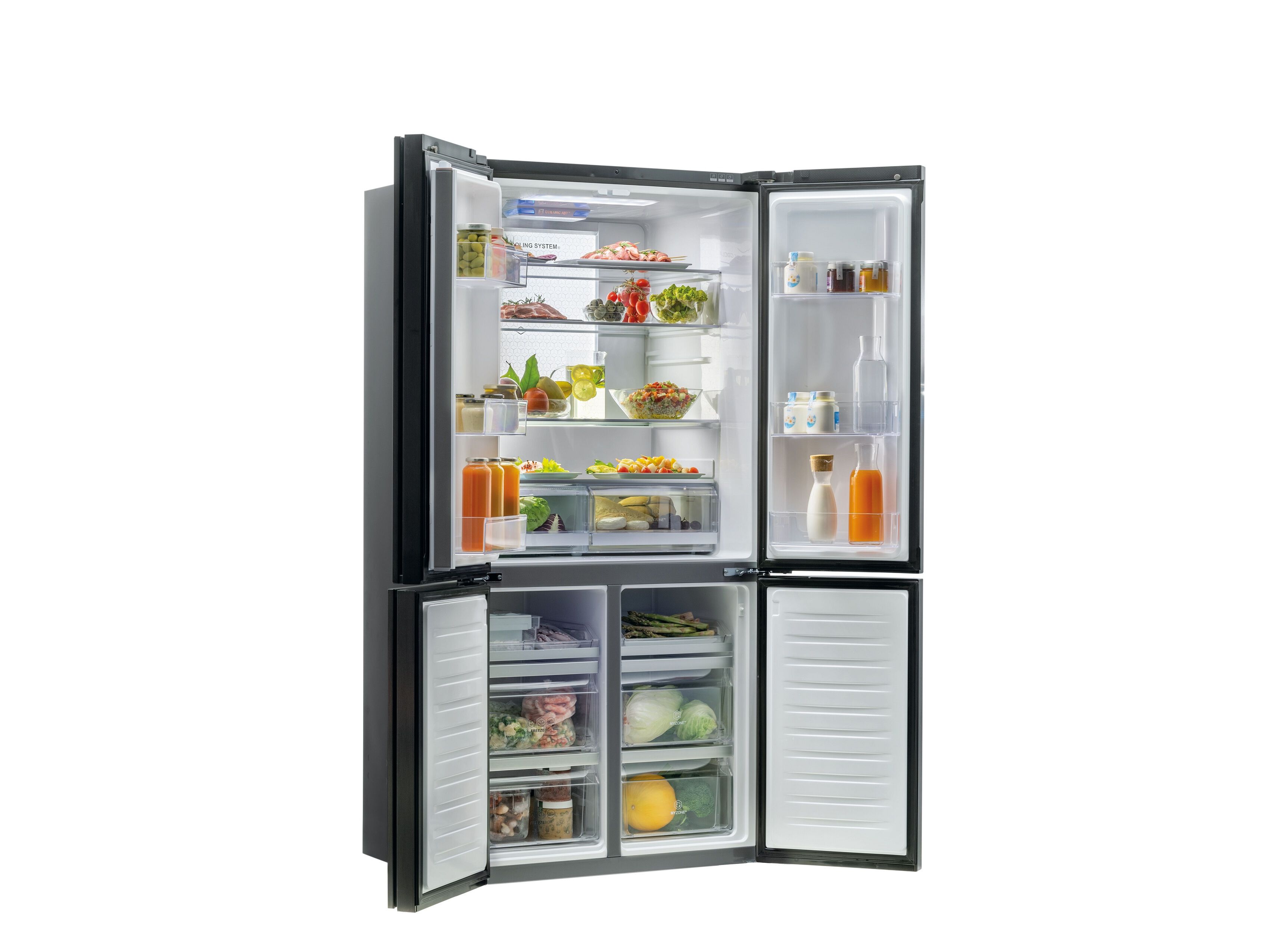 FRIGOR&Iacute;FICO AMERICANO HAIER HTF-610DSN7 628L ICONIC BLACK image number 3