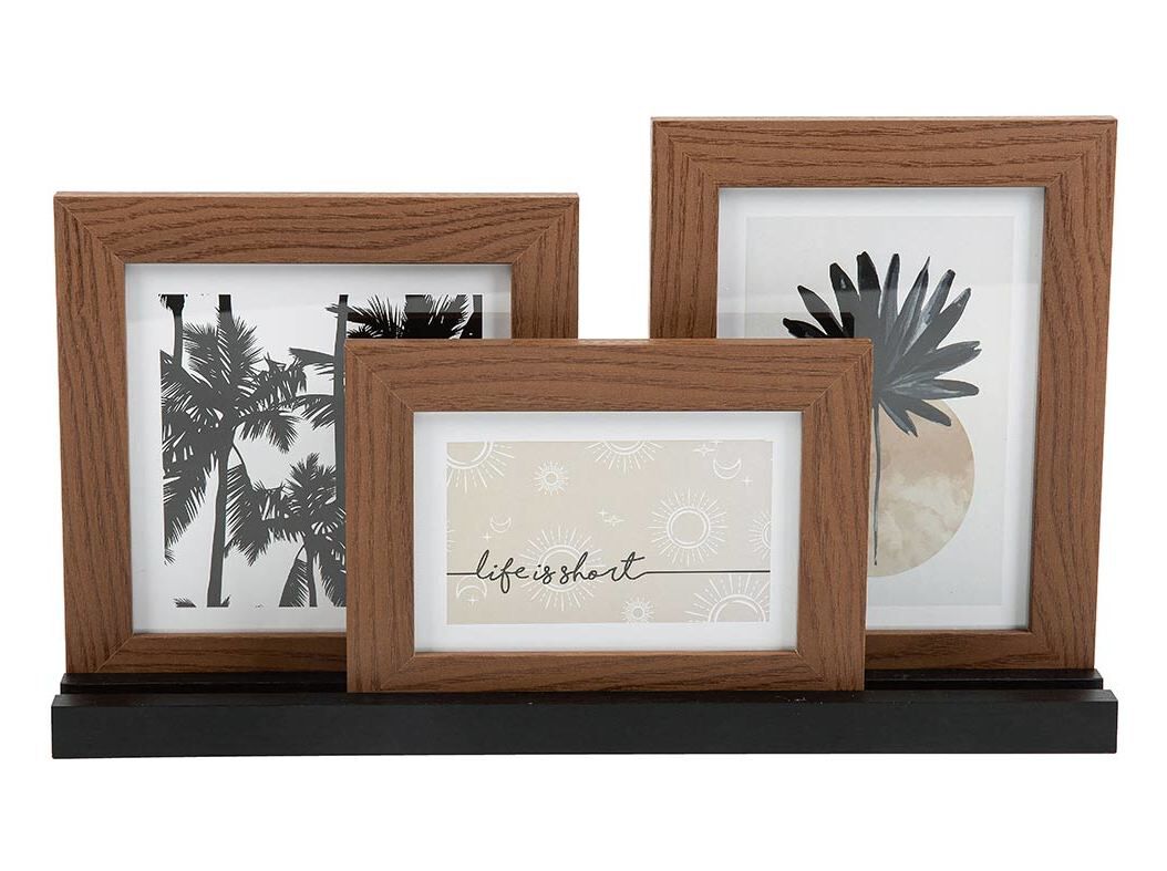 MOLDURA 3 VISTAS ACTUEL PRETO 41X22CM