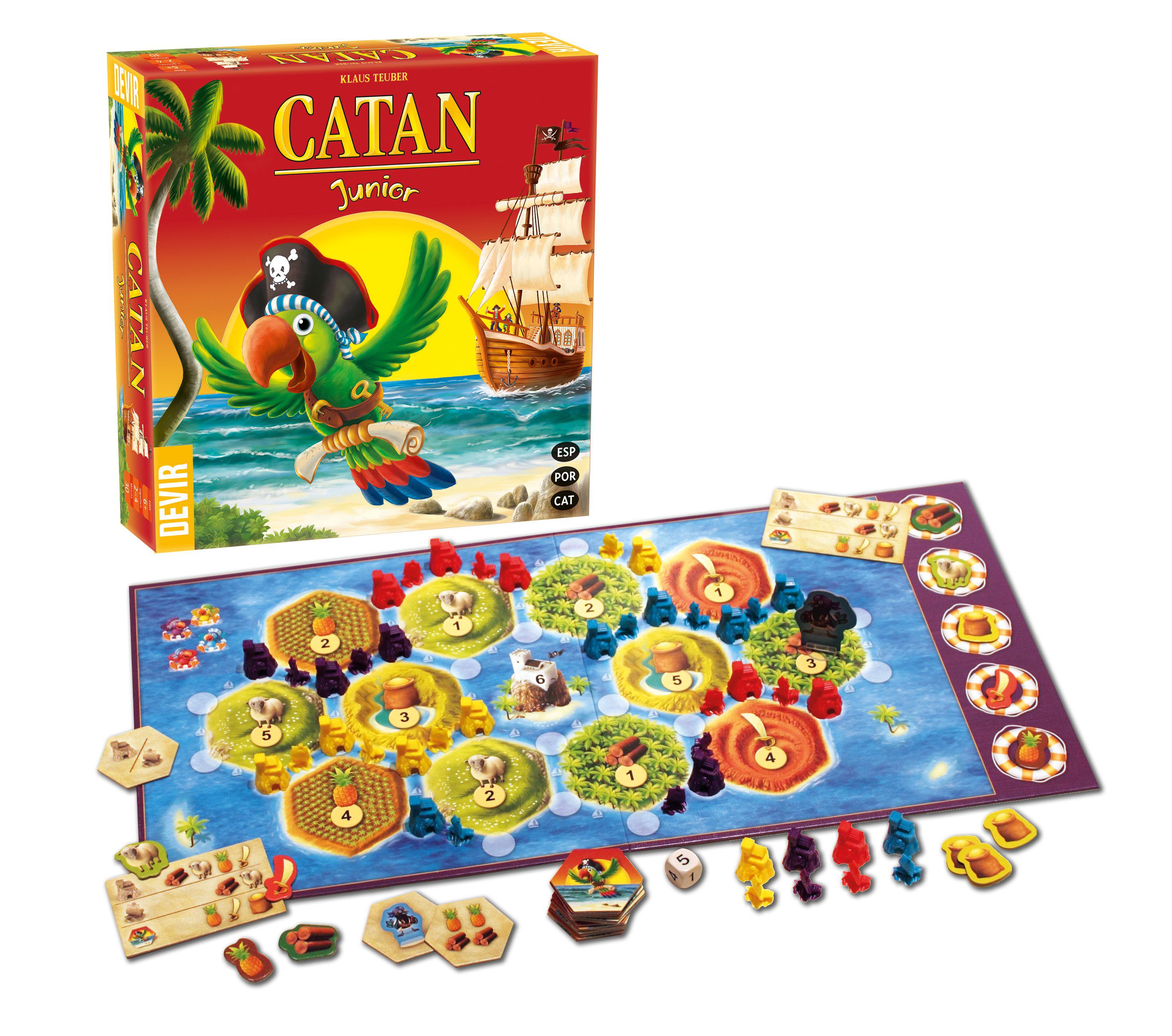 JOGO CATAN JUNIOR DEVIR TABULEIRO image number 1
