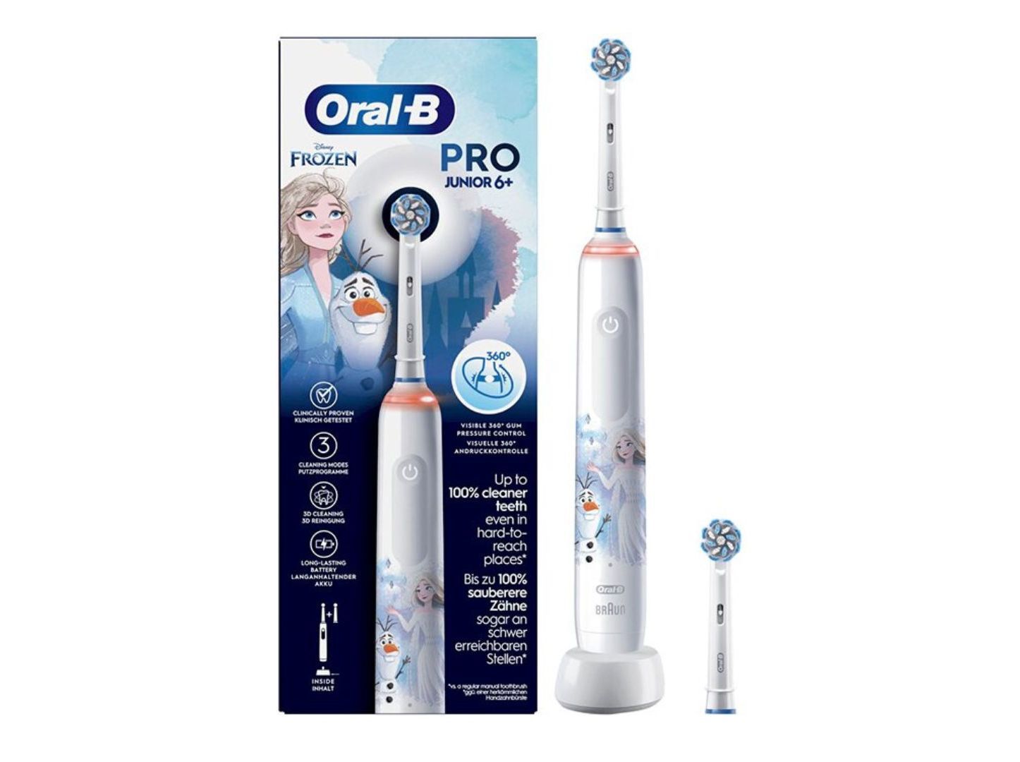 ESCOVA DE DENTES EL&Eacute;TRICA ORAL-B JUNIOR PRO FROZEN
