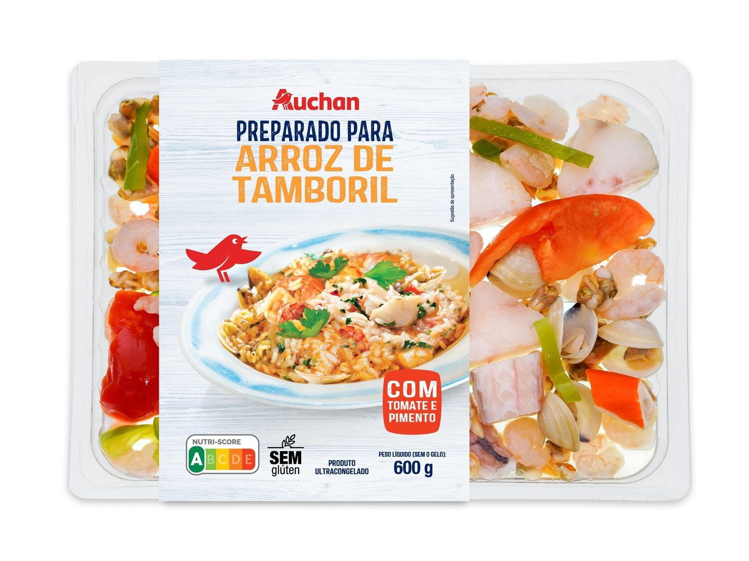 PREPARADO PARA ARROZ AUCHAN TAMBORIL - ISENTO DE GL&Uacute;TEN