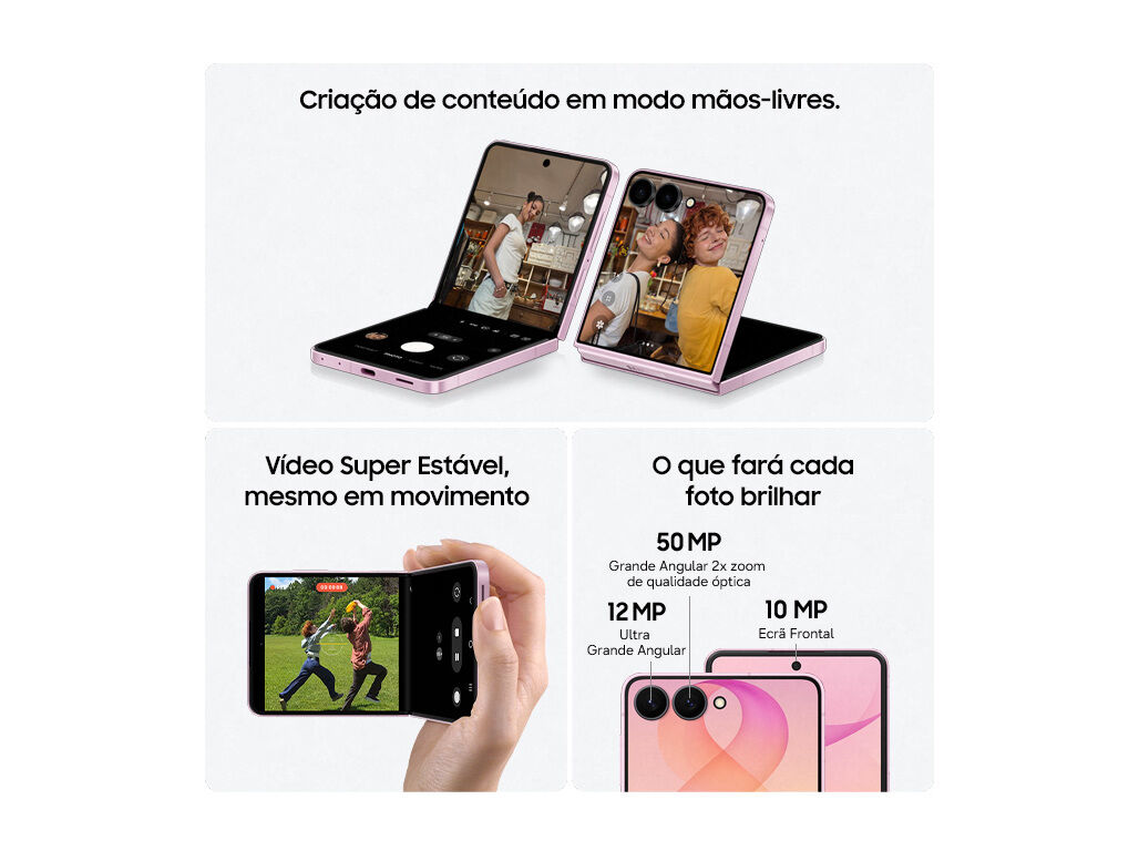 SMARTPHONE SAMSUNG GALAXY Z FLIP8 512GB CREME image number 3
