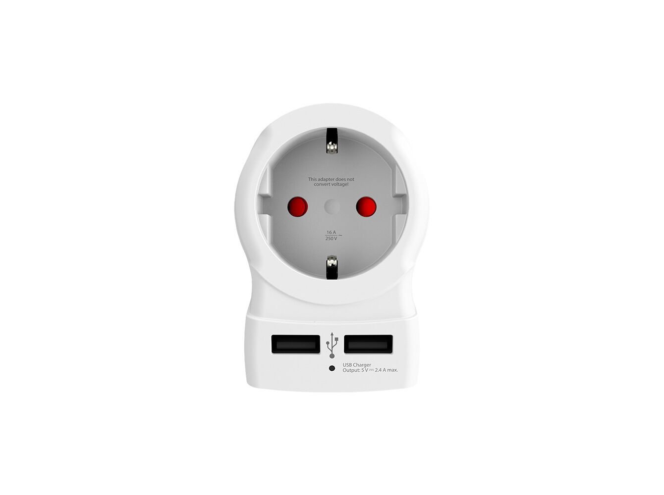 ADAPTADOR SKROSS 1.500280 EUROPE TO UK + 2 USB