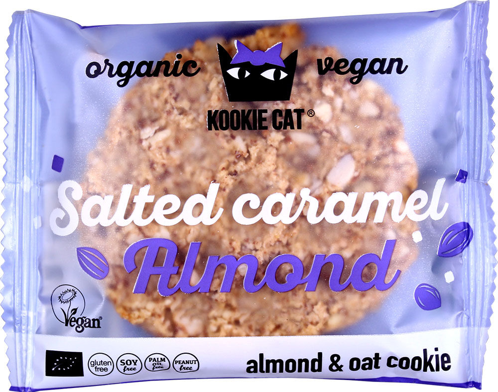 BOLACHA KOOKIE CAT AM&Ecirc;NDOA E CARAMELO SALGADO 50G image number 0