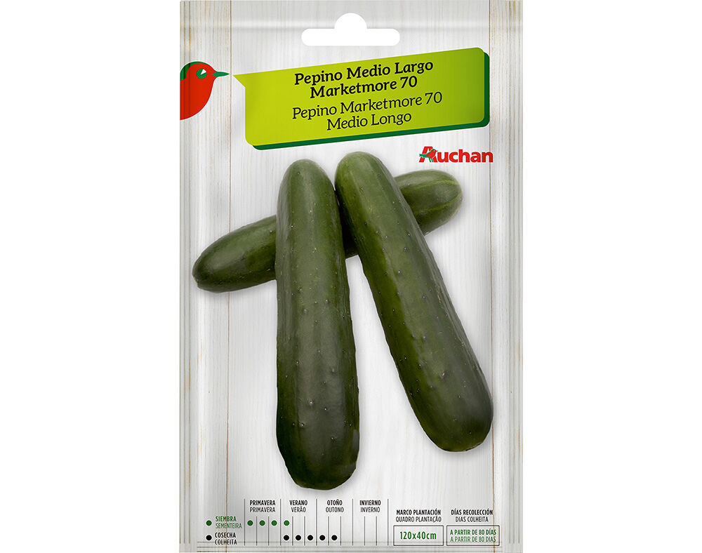 SEMENTE AUCHAN PEPINO MARKETMORE
