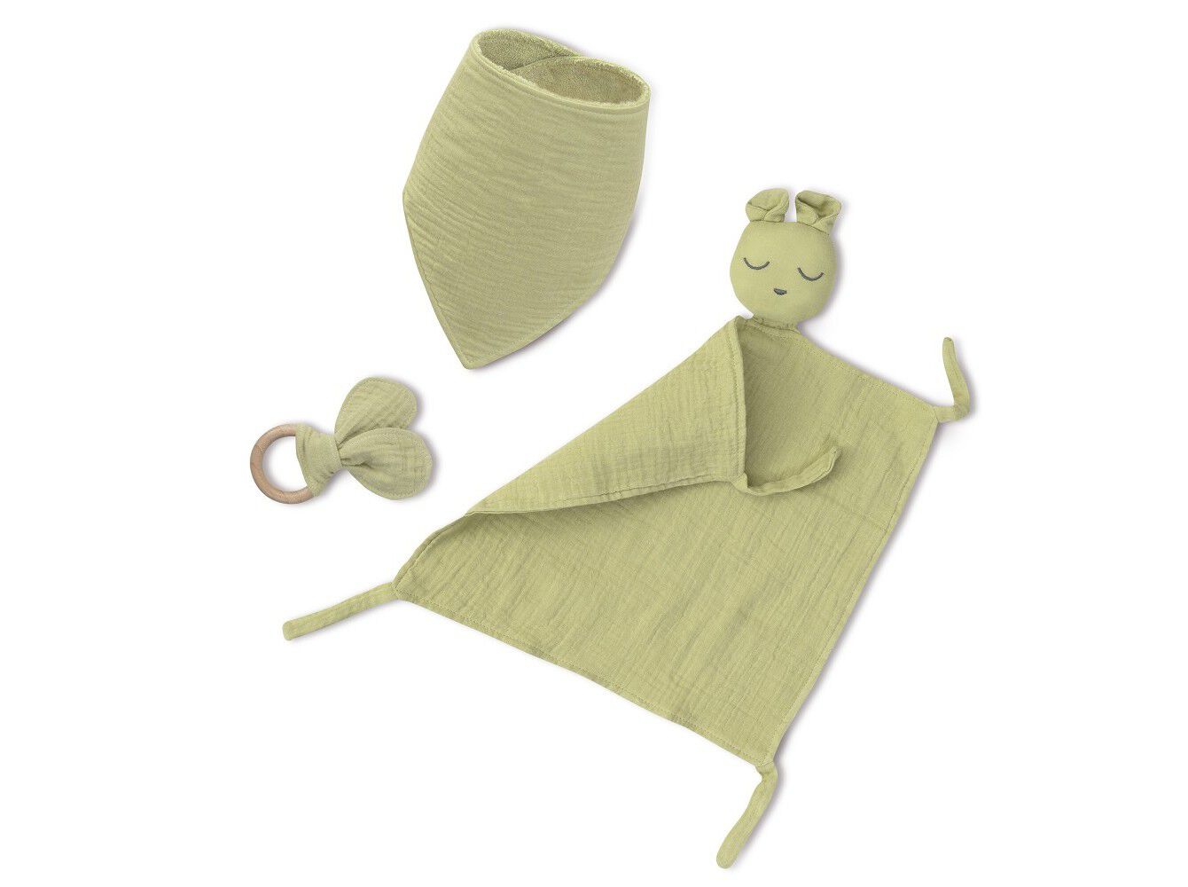 CONJUNTO INTERBABY DOUDOU +BABETE+MORDEDOR VERDE image number 1