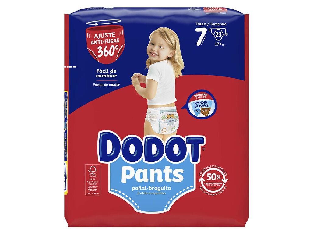 FRALDAS CUECA PANTS DODOT T7 17+KG 23 UN image number 1