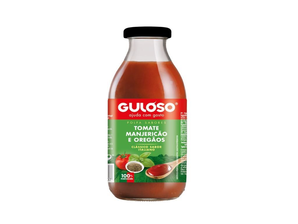 POLPA DE TOMATE GULOSO C/MANJERIC&Atilde;O OREG&Atilde;OS 500(710)G
