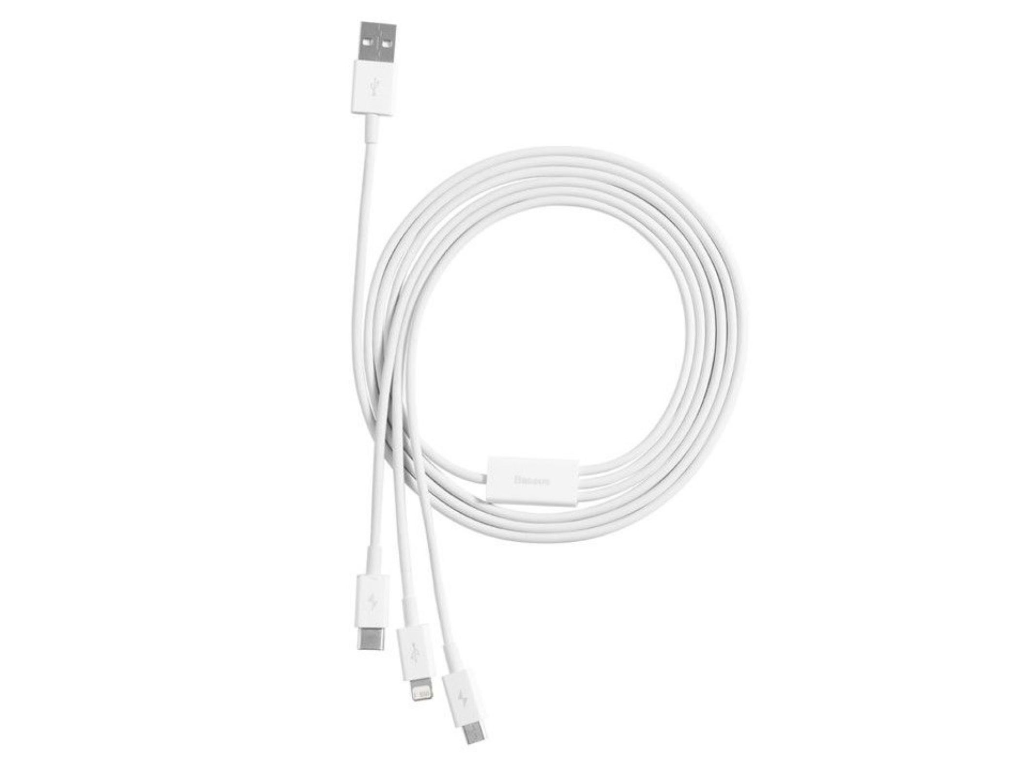 CABOS BASEUS CARREGAMENTO R&Aacute;PIDO BRANCO 1 M image number 3