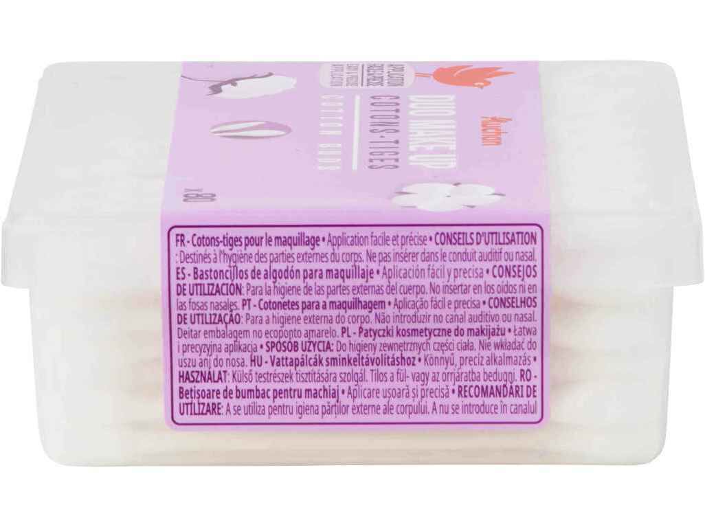 COTONETES AUCHAN DUO MAQUILHAGEM 80UN image number 2