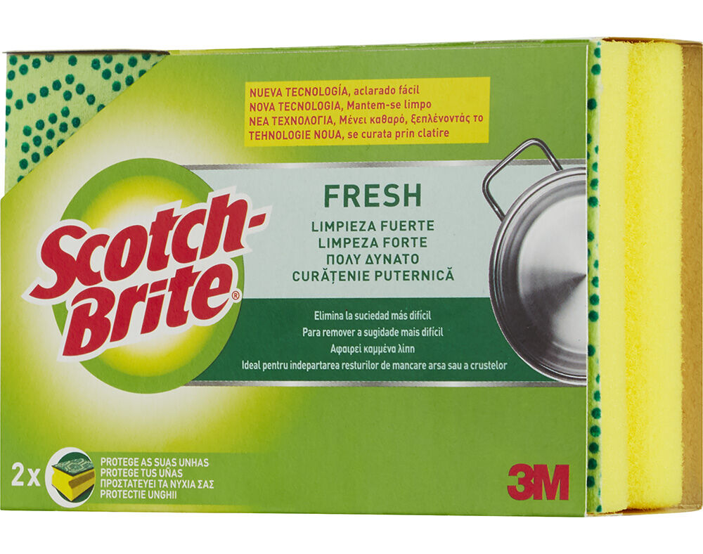 ESFREG&Atilde;O SCOTCH BRITE SALVA UNHAS FRESH VERDE 2UN image number 0