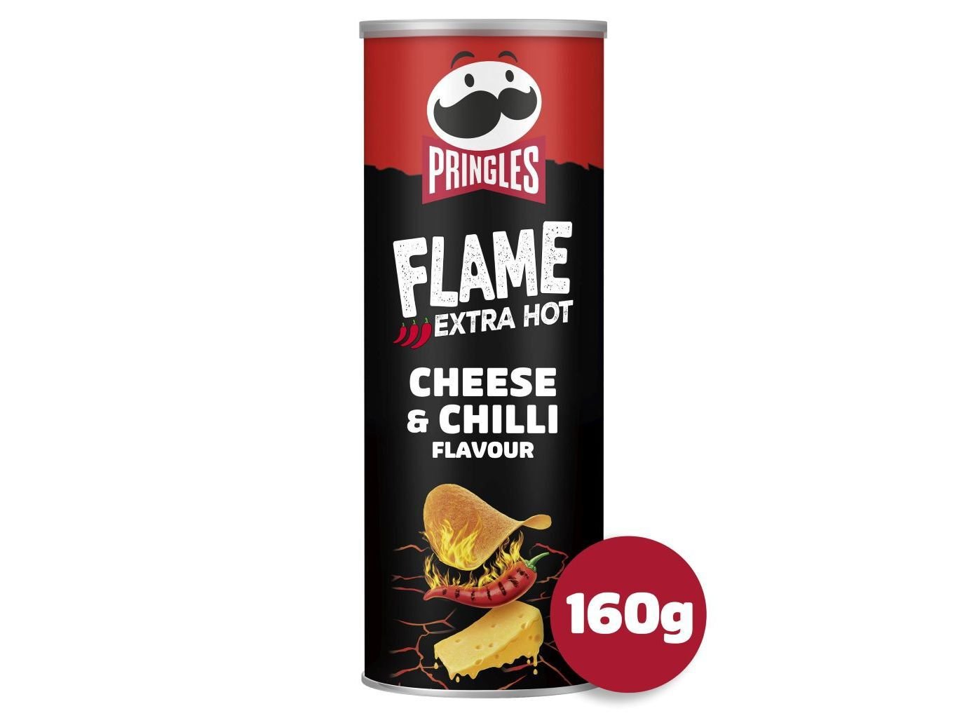 APERITIVO PRINGLES FLAME QUEIJO & CHILLI 160G image number 0