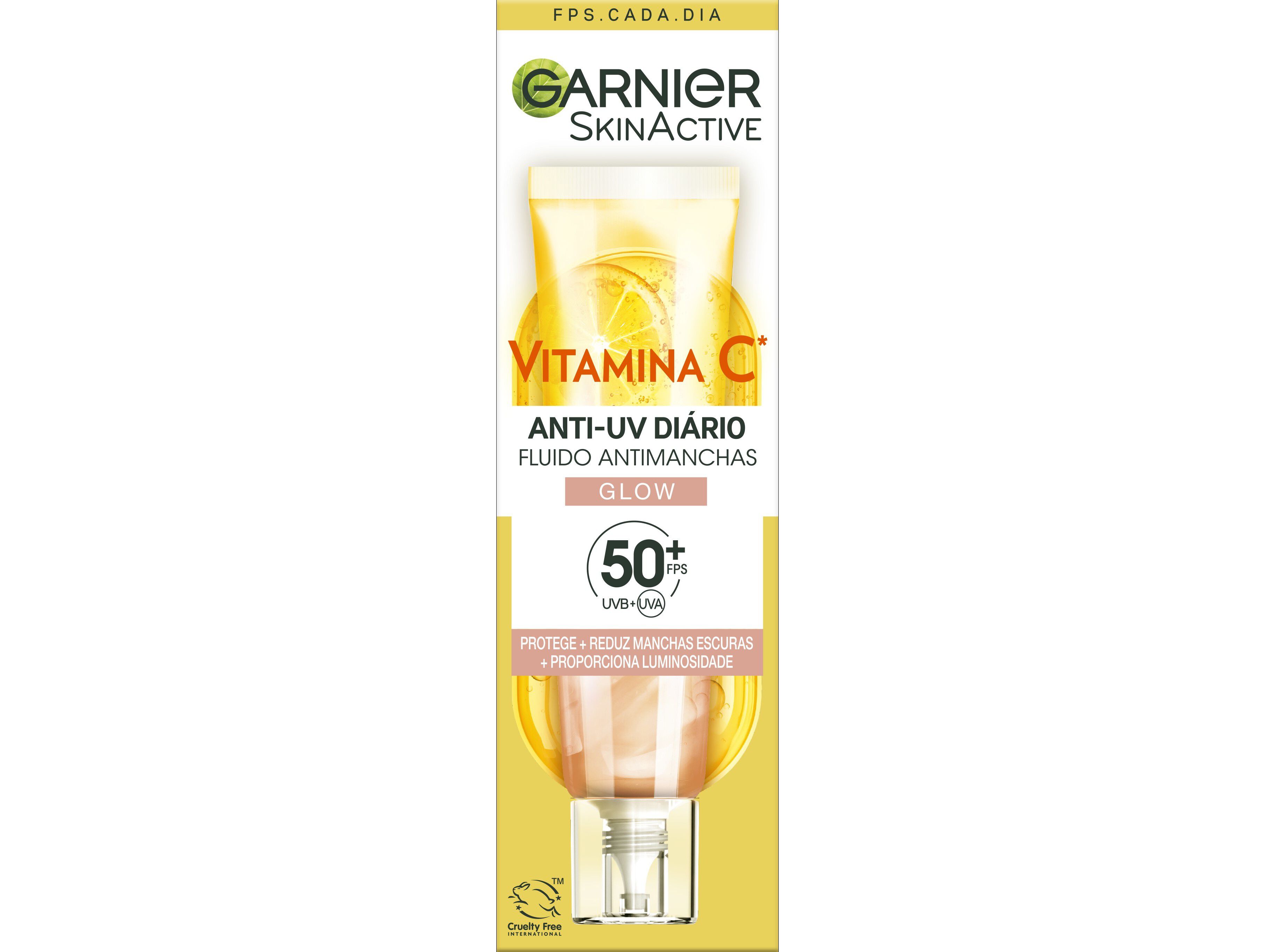 FLUIDO ANTI-MANCHAS GARNIER GLOW COM COR FP50+ 40ML image number 1