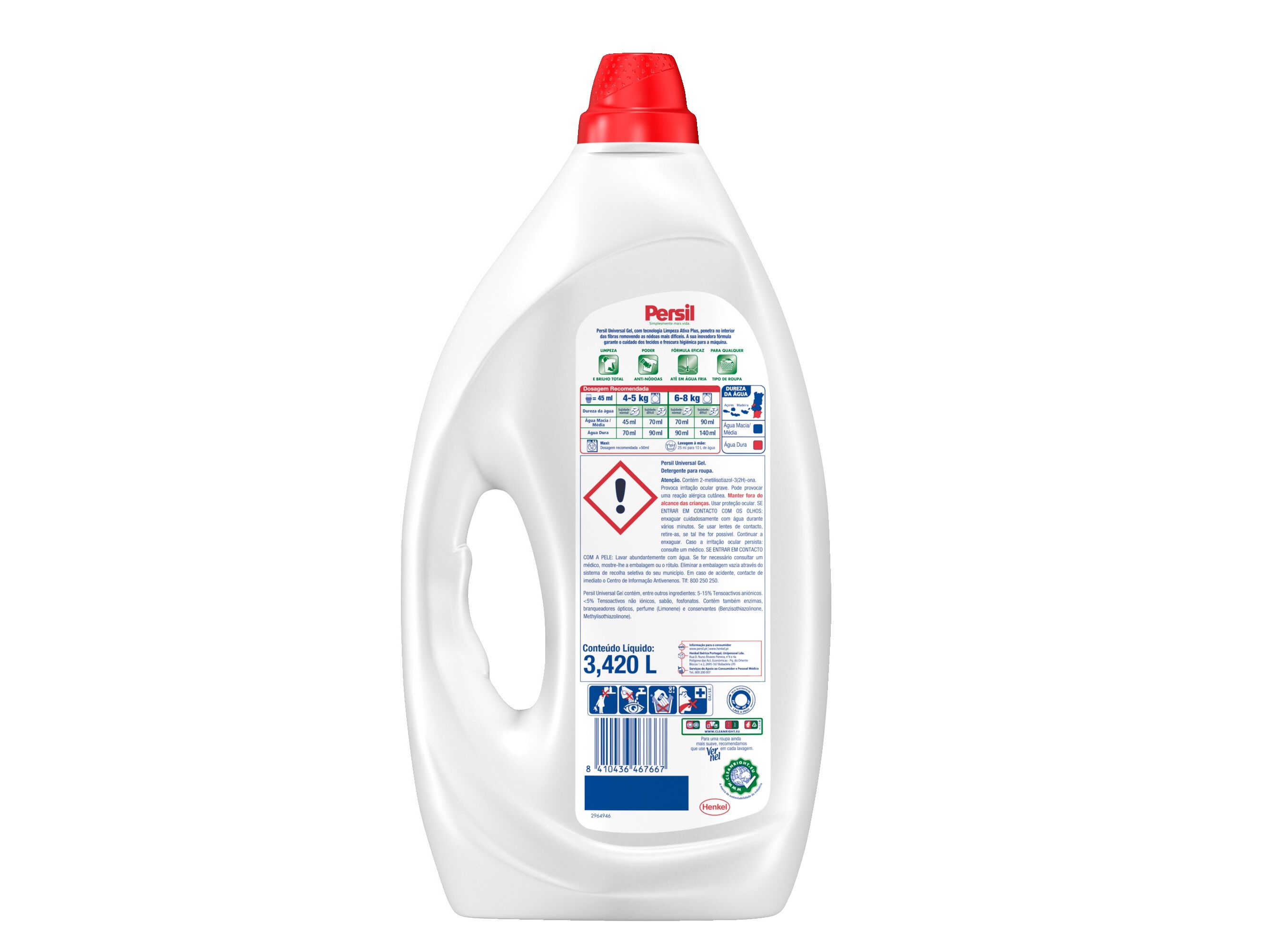 DETERGENTE M&Atilde;Q. ROUPA PERSIL UNIVERSAL GEL 76LV image number 1