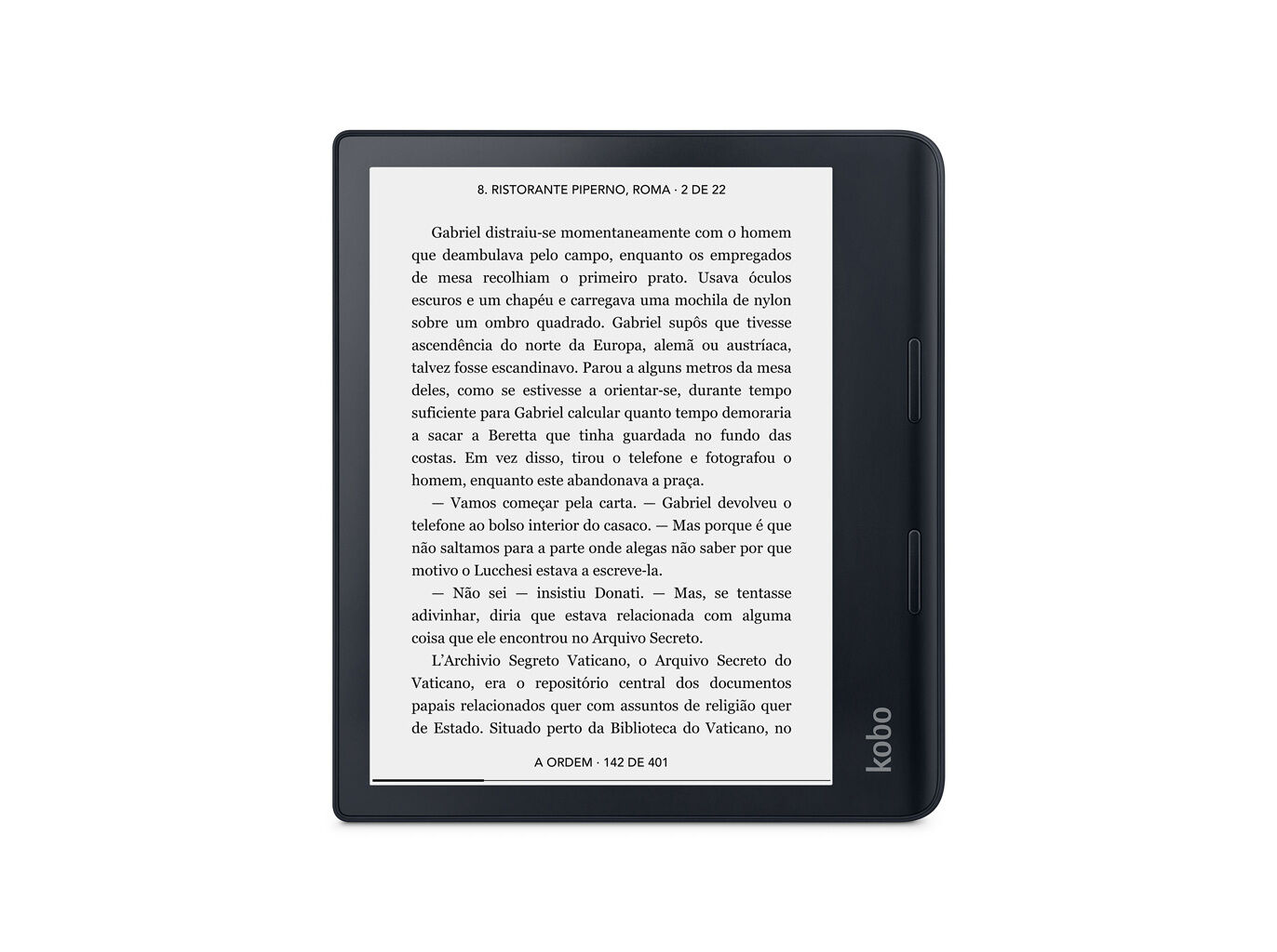 E-BOOK KOBO KOBO SAGE PRETO 8"