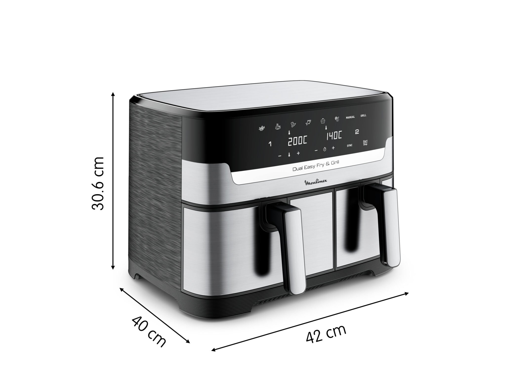 FRITADEIRA SEM &Oacute;LEO MOULINEX EZ905D20 DUAL EASY FRY - 8.3L image number 5