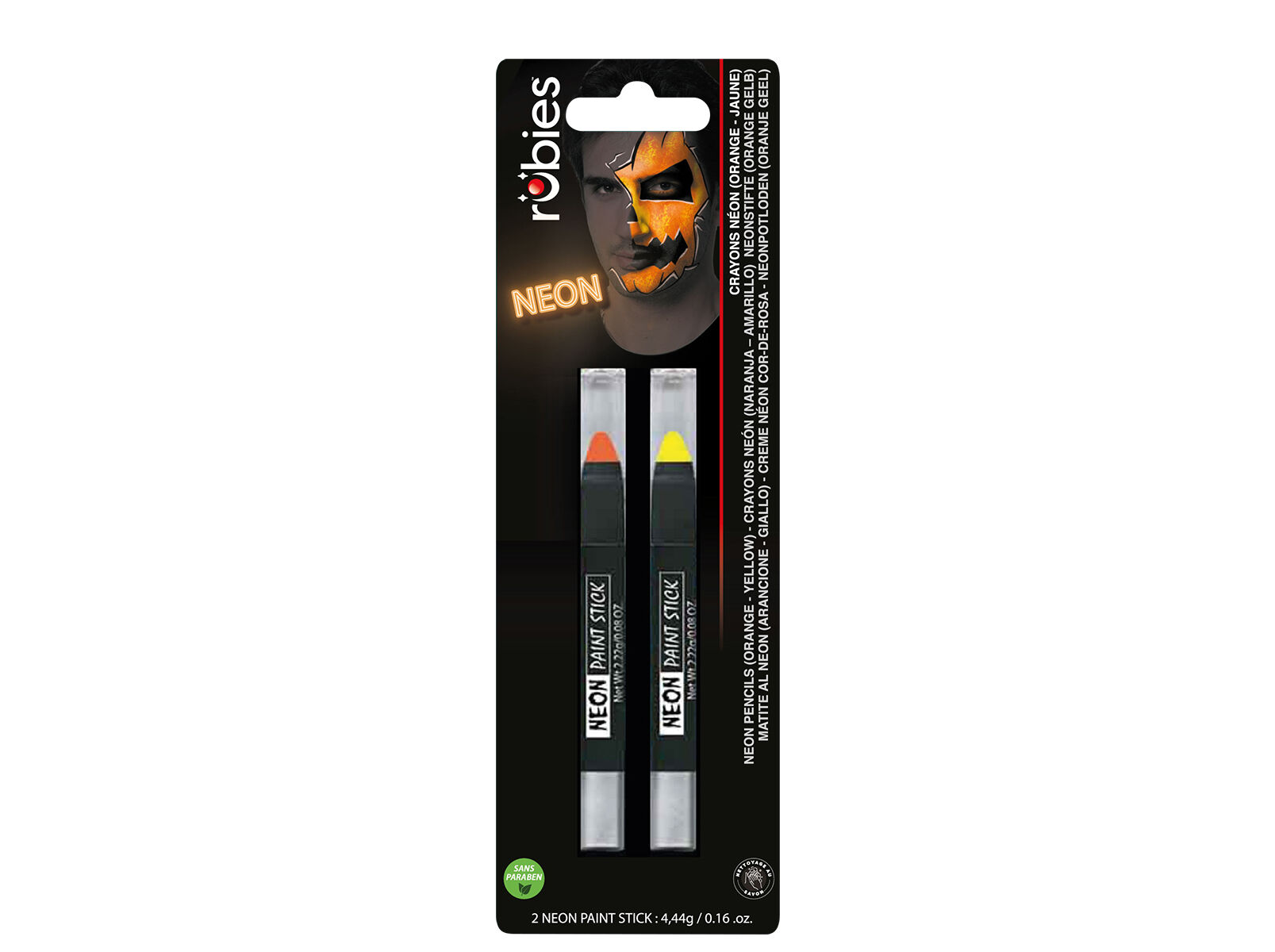 DUO L&Aacute;PIS RUBIES LARANJA E AMARELO NEON