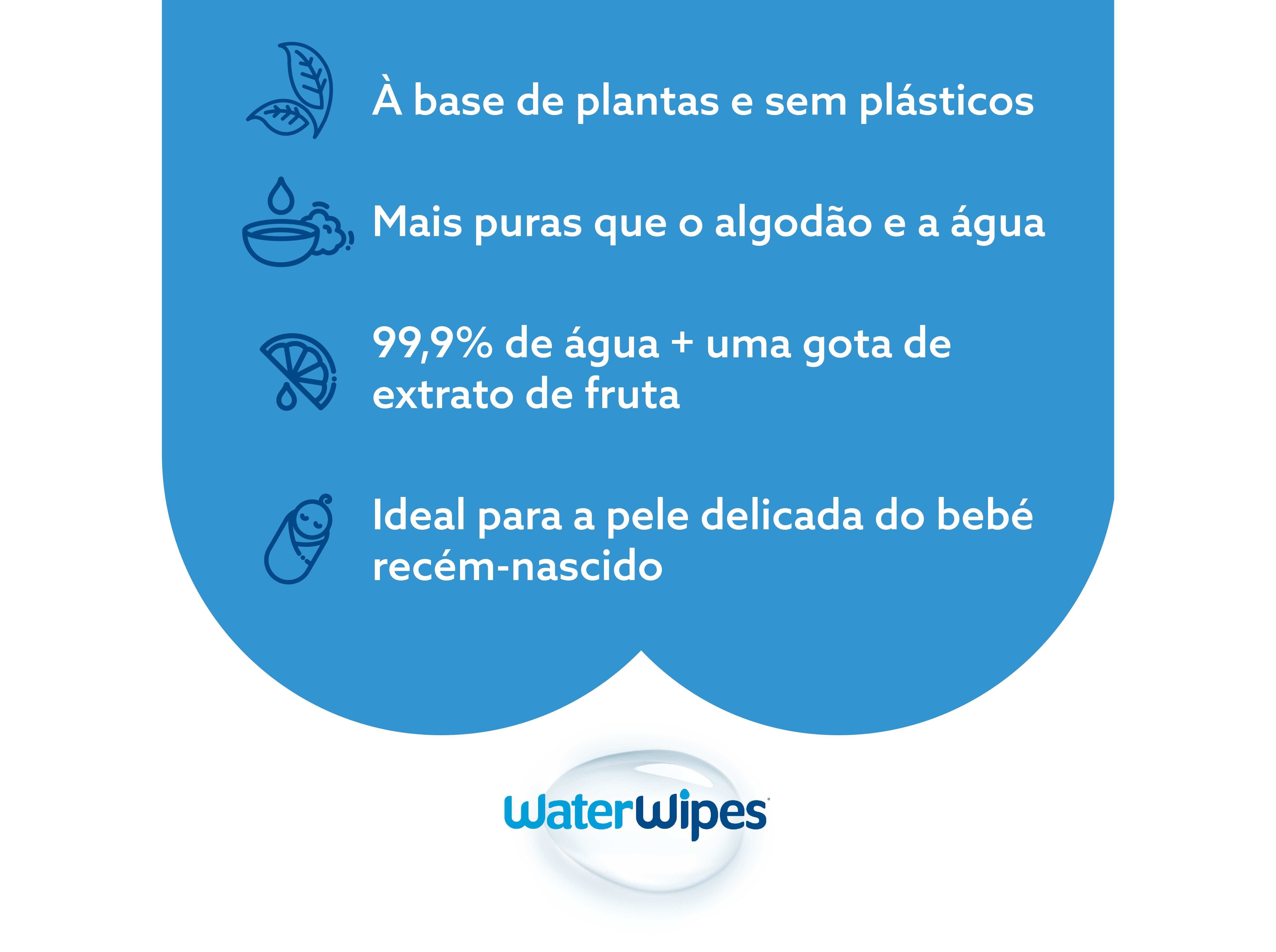 TOALHITAS B&Eacute;BE WATERWIPES BIODEGRAD&Aacute;VEIS 4X60UN image number 3