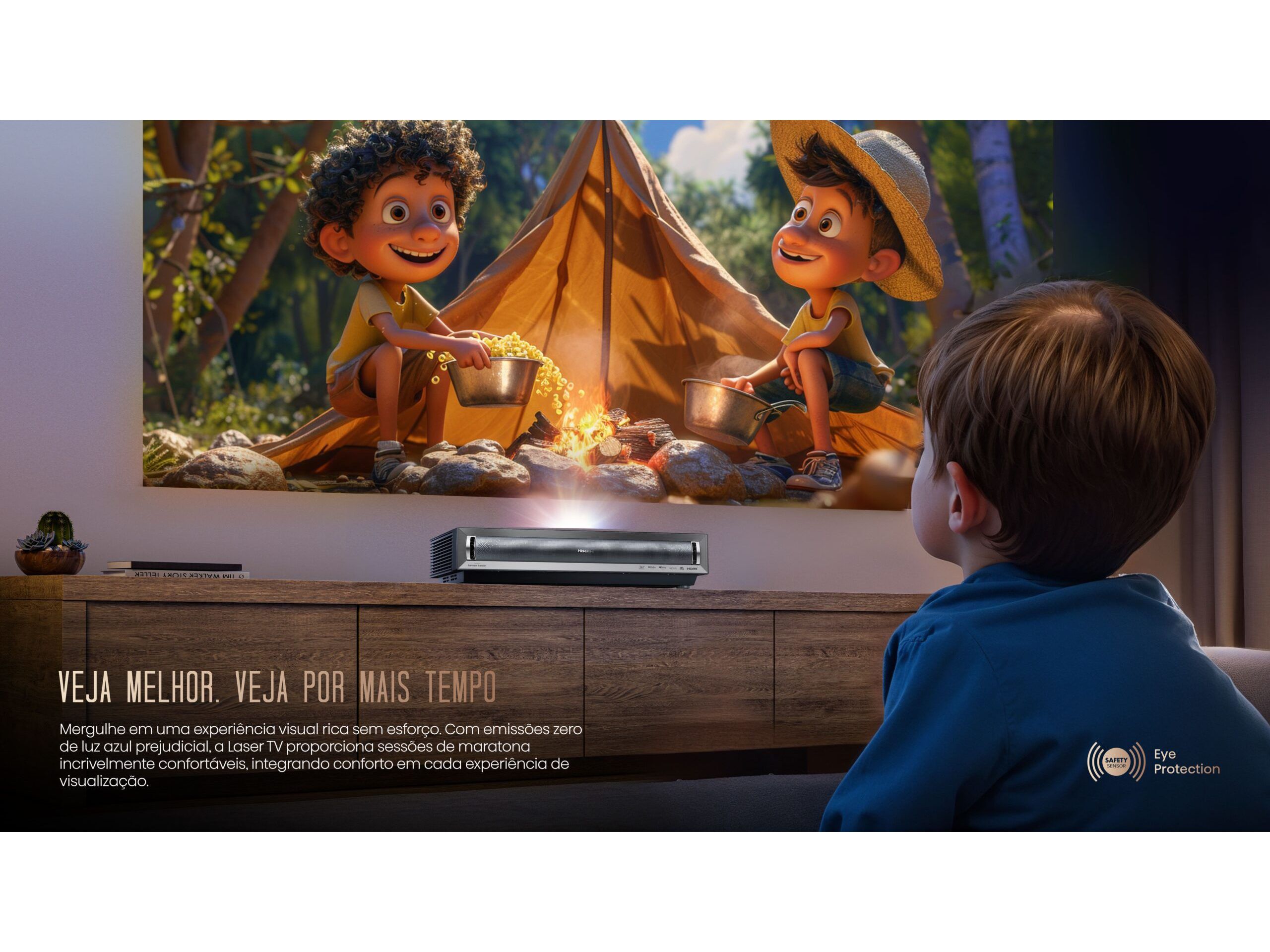 PROJETOR LASER HISENSE PX3-PRO (80" E 150" TRIPLE LASER 4K) image number 21