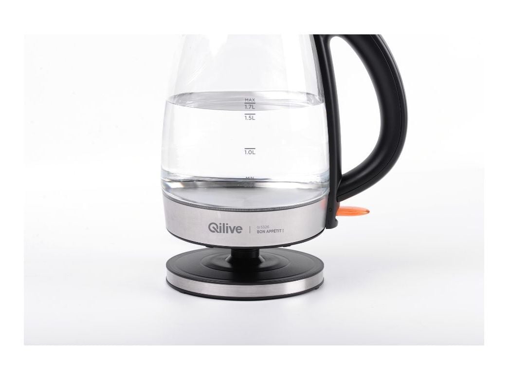 JARRO EL&Eacute;TRICO QILIVE Q.5326 INOX VIDRO 1.7L image number 2
